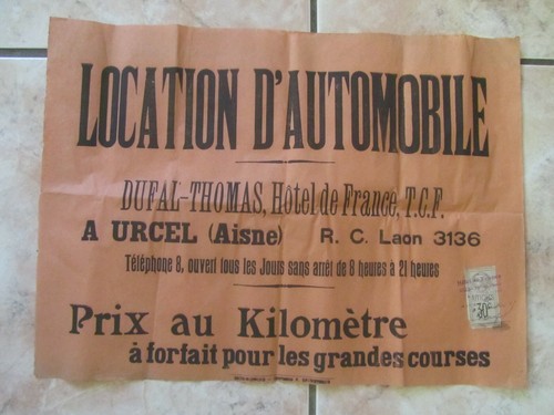 Ancienne affiche location - affiche,