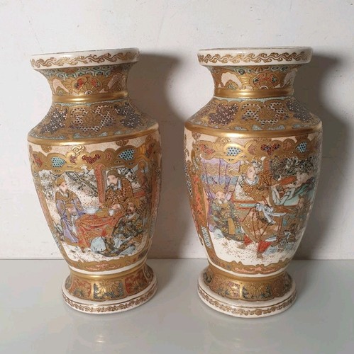 Vases satsuma japon grès - 2,
