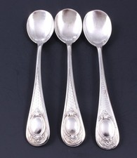 RAYNAUD - JOLI SERVICE TROIS GUILLOCHEES PELLES A SEL- ARGENT MASSIF MINERVE XIX