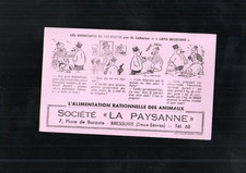 BUVARD PUBLICITAIRE ancien bd Lariflette Laborne alimentation animale bressuire