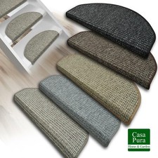 Tapis D'Escalier Carlton Tissé Plat Discret À Motifs 2 Formes | 5 Couleurs