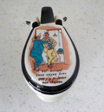 Petit WC en porcelaine Humoristique +/- 1950  Rare - C13