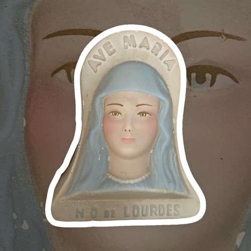 Buste plâtre ancien - , vierge