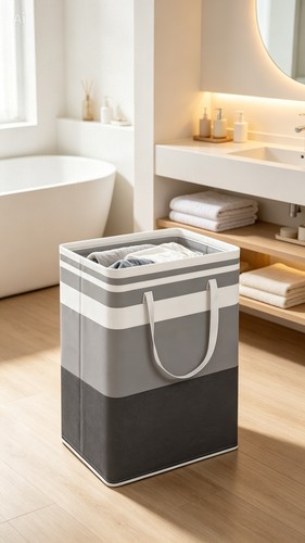 Panier linge 75l pliable - panier, à