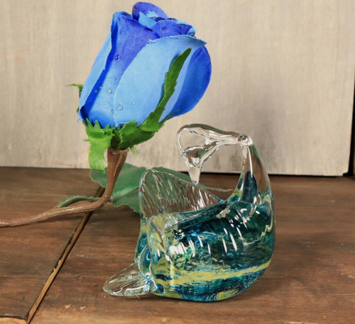 Figurine cygne verre - figurine, en