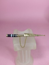 broche ancienne En Or 14 Carats Couteau Vendetta Corse