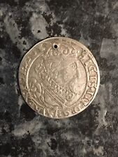 POLOGNE Piece 6 Croszy 1626 Le roi Sigismond III Antique Vieil Argent