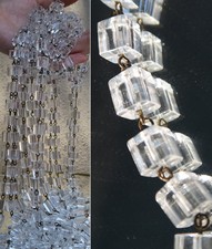 1FT glass beads prism chain