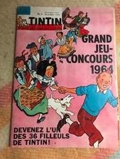 journal tintin 810 France (1964)  couv Hergé BD ancienne avec chèque tintin