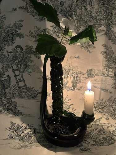 Vase bouteille déformée - , en