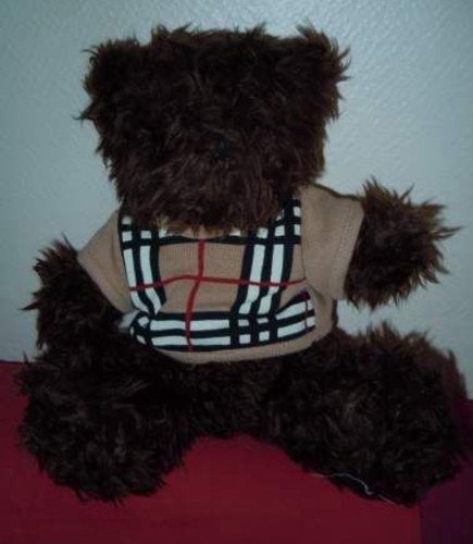 Peluche ours burberry - peluche,
