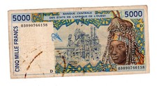 MALI Afrique de l'OUEST WEST AFRICAN STATES Billet 5000 FRANCS 2003  P413D