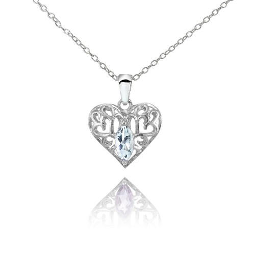 Argent sterling topaze bleu - argent,