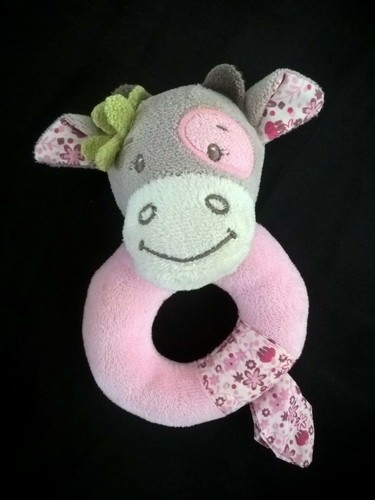 Doudou hochet vache - vache, nattou