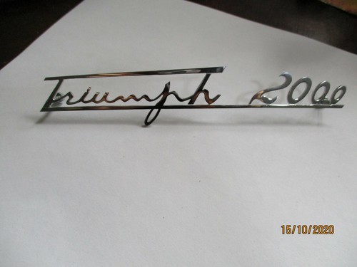 Triumph 2000 inscription - 2000,