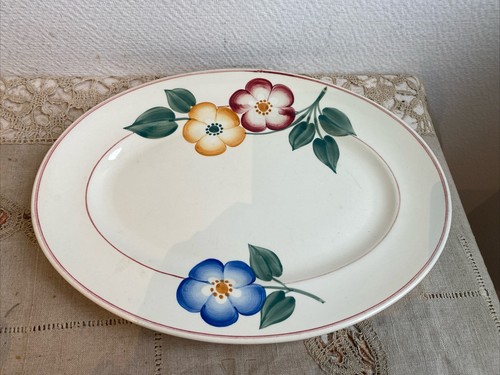 Ancien plat ovale modèle - ancien,