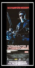 TERMINATOR 2 James Cameron French Door Panel Vintage Movie Poster Original 1991