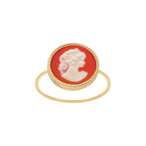 Bague camée ovale - ,
