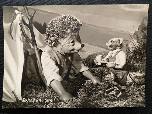 Carte postale hérisson mecki - carte,