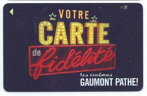 Carte cadeau gaumont pathé - carte,