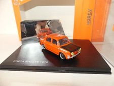 SIMCA 1000 RALLYE 1970 Orange et Noir NOREV 1:43