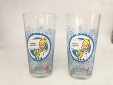 2 grands verres collection Les Simpson Homer Quick 2007