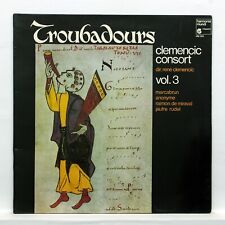 RENE CLEMENCIC CONSORT troubadours vol.3 HARMONIA MUNDI LP EX
