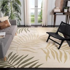 Tapis en pure laine touffue à