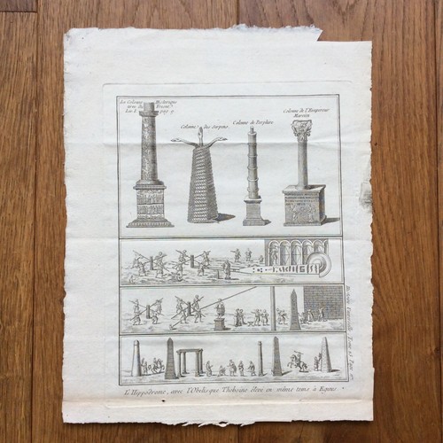 Gravure ancienne hippodrome - gravure,