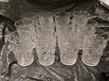 Service de verres - cristal de Baccarat - modèle Lagny - 12 pièces - signé
