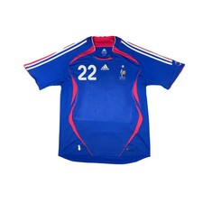Maillot football vintage Equipe de France domicile #22 Ribery saison 2006-2007