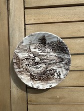 6 Assiettes anciennes dessert creuses Ridway anglaise vintage