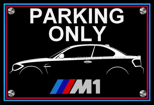 Plaque parking only bmw - only, 1m
