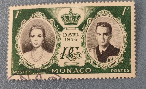 Timbre monaco mariage princier - timbre,