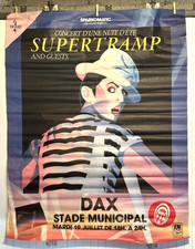 SUPERTRAMP rare  affiche ORIGINALE concert spectacle vintage 120x160 DAX