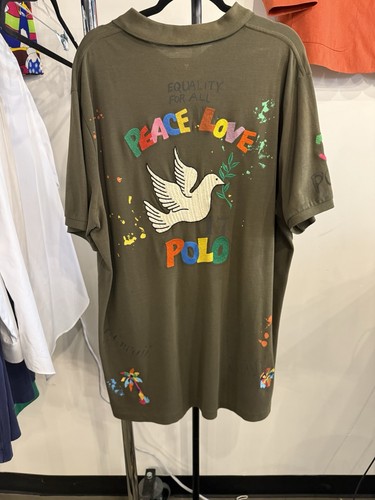 Vintage green peace love - peace,