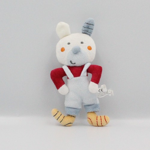 Mini doudou lapin - , blanc