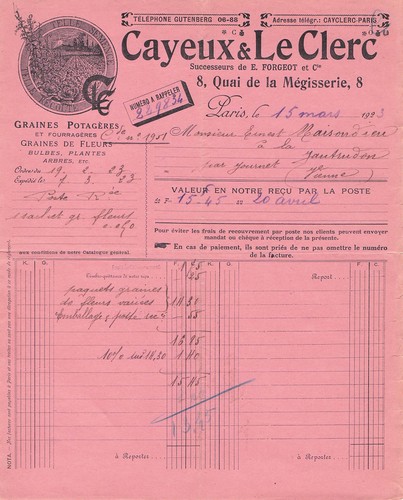 Paris grainetier cayeux le - 75,