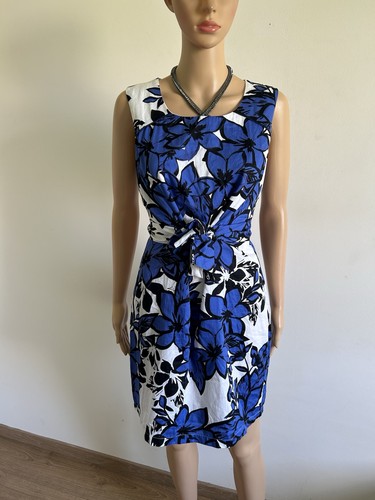 Robe bleue blanche anna - blanche,