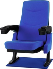 Fauteuil Home Cinema Siege Sofa Chauffeuse TV Cinéma Domicile Porte-Gobelet Bleu