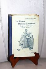 Sciences physiques, natur + enseignt ménager - cours moyen - certificat - 1934