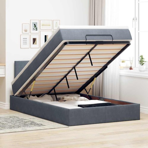 Lit ottoman matelas led - et,