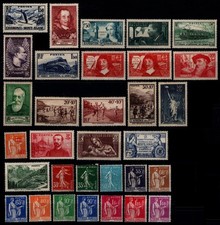 L'ANNÉE 1937 - sauf Pexip et Louvre, Neufs ** = Cote 178 € / Lot Timbres France