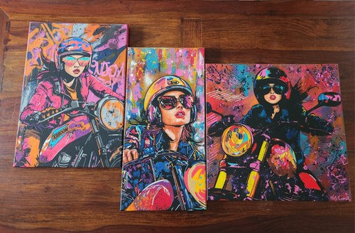 Tableaux popart triptyque - popart,