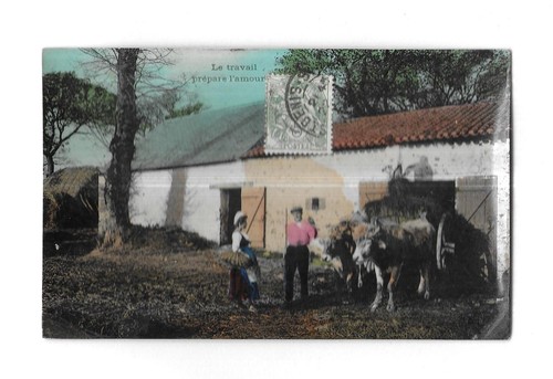 Rare carte postale ancienne - /,
