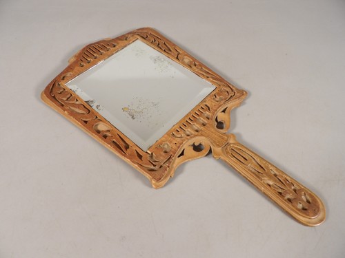 Ancien miroir main - à,