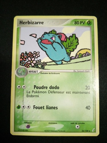 Carte pokémon herbizarre - carte,
