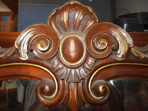 Grand miroir mural bois - 1,1, m