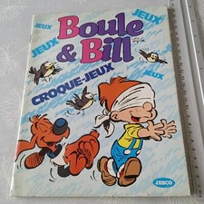 BD BOULE ET BILL – rare livre Croque Jeux – Jesco 1986