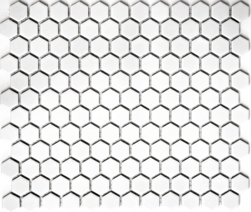 Mosaïque hexagonal blanc - mosaïque,